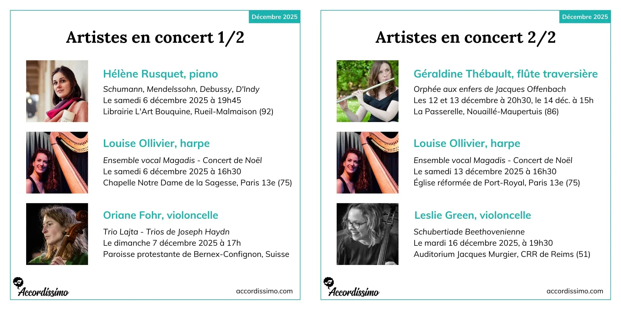 Actus des profs - Décembre 25