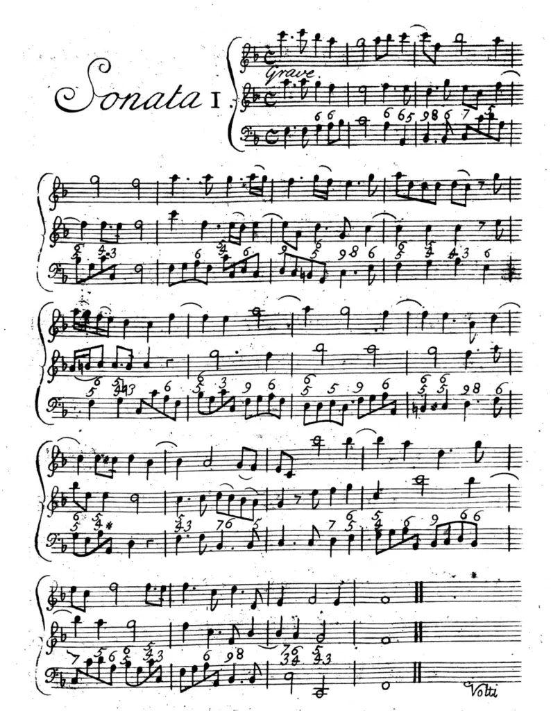 Basse continue - Sonate en Trio, Op. 3, Corelli